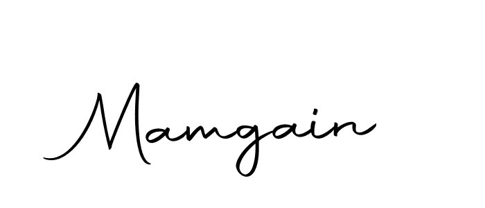 Make a beautiful signature design for name Mamgain. With this signature (Autography-DOLnW) style, you can create a handwritten signature for free. Mamgain signature style 10 images and pictures png