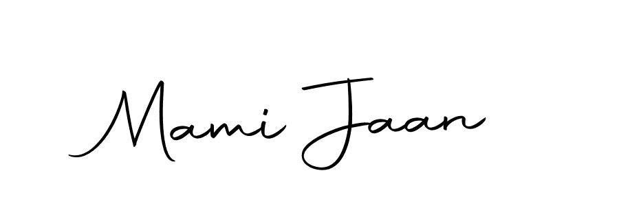 Design your own signature with our free online signature maker. With this signature software, you can create a handwritten (Autography-DOLnW) signature for name Mami Jaan. Mami Jaan signature style 10 images and pictures png