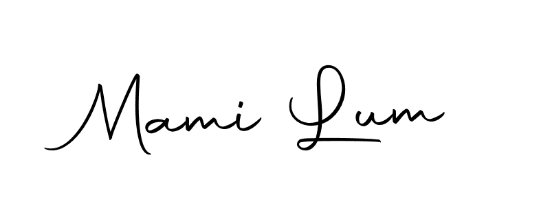 Mami Lum stylish signature style. Best Handwritten Sign (Autography-DOLnW) for my name. Handwritten Signature Collection Ideas for my name Mami Lum. Mami Lum signature style 10 images and pictures png