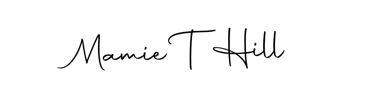 Here are the top 10 professional signature styles for the name Mamie T Hill. These are the best autograph styles you can use for your name. Mamie T Hill signature style 10 images and pictures png