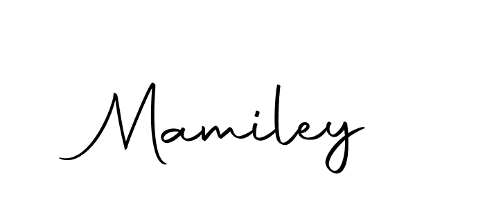 Design your own signature with our free online signature maker. With this signature software, you can create a handwritten (Autography-DOLnW) signature for name Mamiley. Mamiley signature style 10 images and pictures png