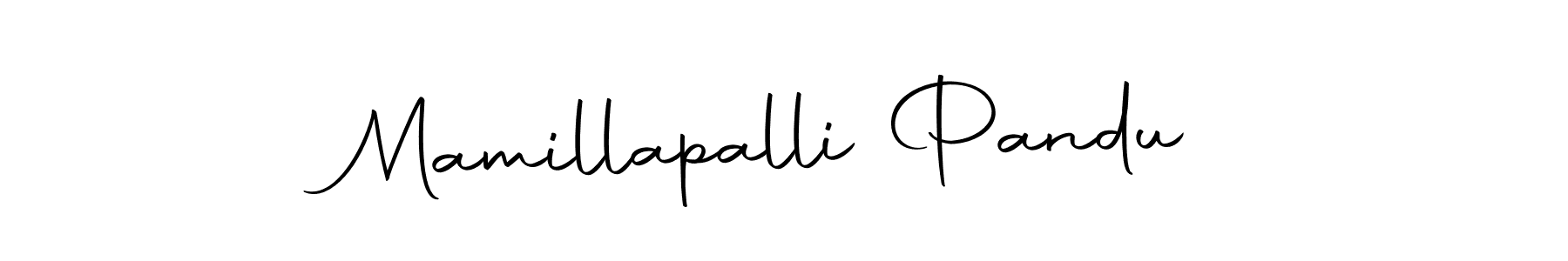 Make a beautiful signature design for name Mamillapalli Pandu. With this signature (Autography-DOLnW) style, you can create a handwritten signature for free. Mamillapalli Pandu signature style 10 images and pictures png