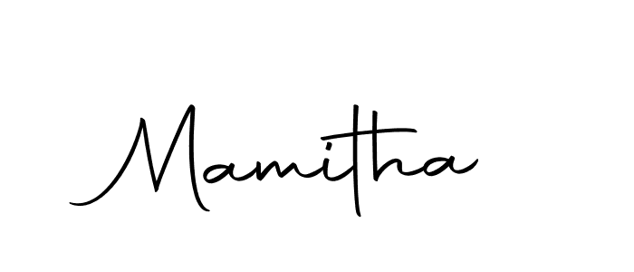 The best way (Autography-DOLnW) to make a short signature is to pick only two or three words in your name. The name Mamitha include a total of six letters. For converting this name. Mamitha signature style 10 images and pictures png