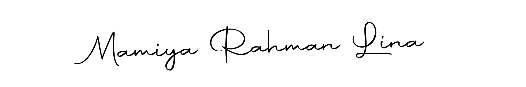 How to make Mamiya Rahman Lina signature? Autography-DOLnW is a professional autograph style. Create handwritten signature for Mamiya Rahman Lina name. Mamiya Rahman Lina signature style 10 images and pictures png