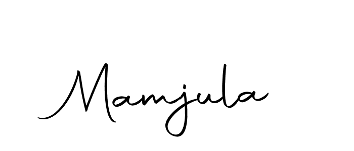 Use a signature maker to create a handwritten signature online. With this signature software, you can design (Autography-DOLnW) your own signature for name Mamjula. Mamjula signature style 10 images and pictures png