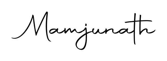 Practice writing Mamjunath with the flow of Autography-DOLnW lettering. A fantastic source of inspiration for developing your personal signature style. Mamjunath signature style 10 images and pictures png