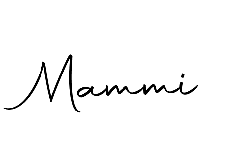 Use a signature maker to create a handwritten signature online. With this signature software, you can design (Autography-DOLnW) your own signature for name Mammi. Mammi signature style 10 images and pictures png