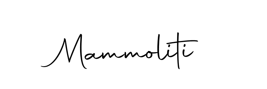 Design your own signature with our free online signature maker. With this signature software, you can create a handwritten (Autography-DOLnW) signature for name Mammoliti. Mammoliti signature style 10 images and pictures png