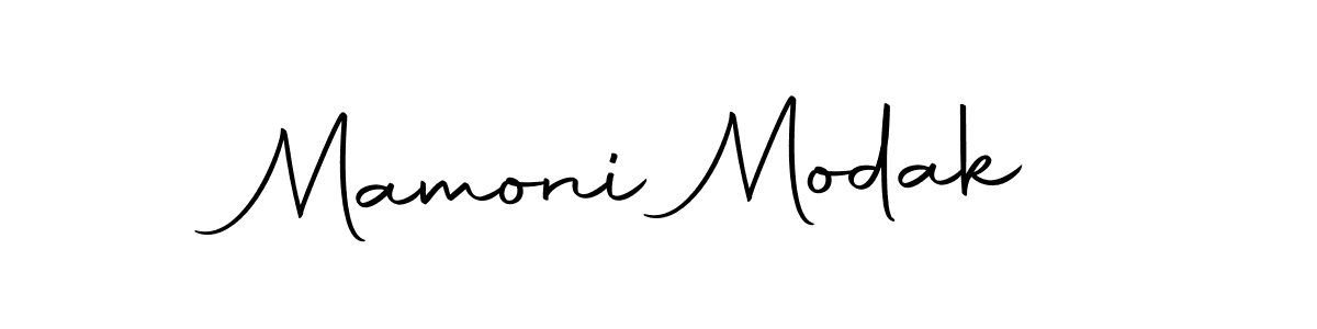 How to make Mamoni Modak name signature. Use Autography-DOLnW style for creating short signs online. This is the latest handwritten sign. Mamoni Modak signature style 10 images and pictures png
