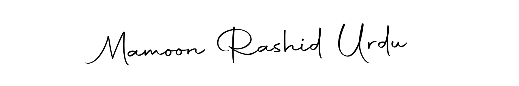 You can use this online signature creator to create a handwritten signature for the name Mamoon Rashid Urdu. This is the best online autograph maker. Mamoon Rashid Urdu signature style 10 images and pictures png