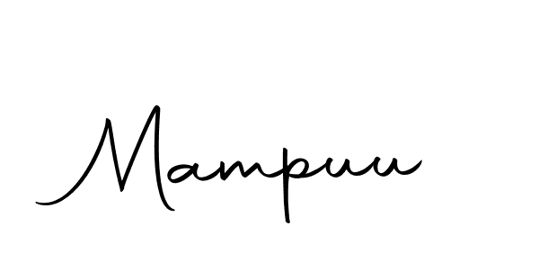 Use a signature maker to create a handwritten signature online. With this signature software, you can design (Autography-DOLnW) your own signature for name Mampuu. Mampuu signature style 10 images and pictures png