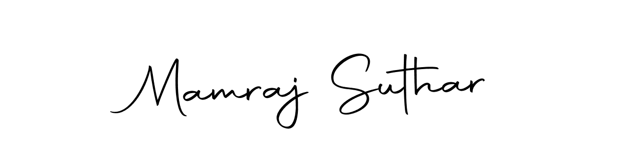 Design your own signature with our free online signature maker. With this signature software, you can create a handwritten (Autography-DOLnW) signature for name Mamraj Suthar. Mamraj Suthar signature style 10 images and pictures png