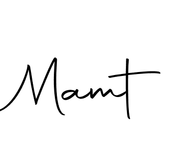 Design your own signature with our free online signature maker. With this signature software, you can create a handwritten (Autography-DOLnW) signature for name Mamt. Mamt signature style 10 images and pictures png