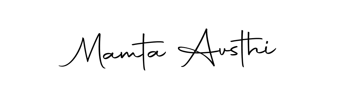 Make a beautiful signature design for name Mamta Avsthi. With this signature (Autography-DOLnW) style, you can create a handwritten signature for free. Mamta Avsthi signature style 10 images and pictures png