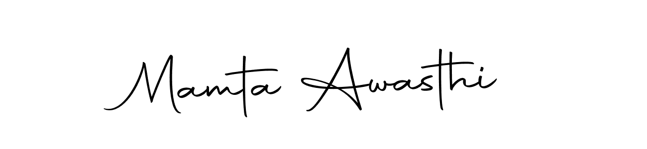 Design your own signature with our free online signature maker. With this signature software, you can create a handwritten (Autography-DOLnW) signature for name Mamta Awasthi. Mamta Awasthi signature style 10 images and pictures png