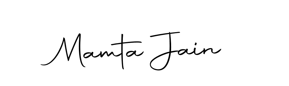 Create a beautiful signature design for name Mamta Jain. With this signature (Autography-DOLnW) fonts, you can make a handwritten signature for free. Mamta Jain signature style 10 images and pictures png