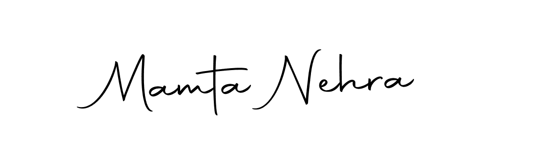 Design your own signature with our free online signature maker. With this signature software, you can create a handwritten (Autography-DOLnW) signature for name Mamta Nehra. Mamta Nehra signature style 10 images and pictures png