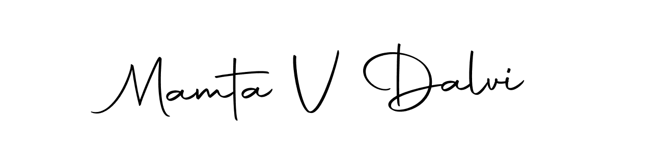 Make a beautiful signature design for name Mamta V Dalvi. With this signature (Autography-DOLnW) style, you can create a handwritten signature for free. Mamta V Dalvi signature style 10 images and pictures png