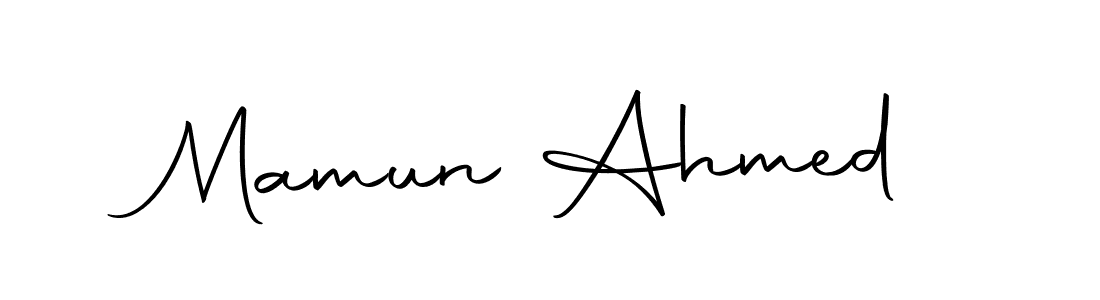 You can use this online signature creator to create a handwritten signature for the name Mamun Ahmed. This is the best online autograph maker. Mamun Ahmed signature style 10 images and pictures png