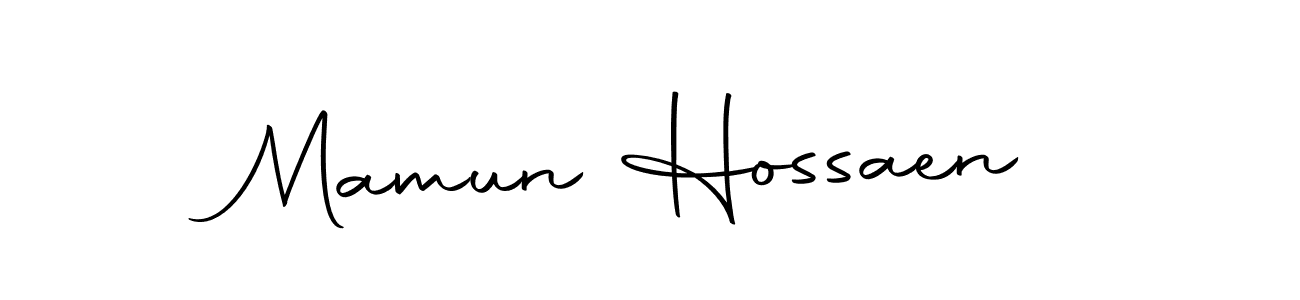 Create a beautiful signature design for name Mamun Hossaen. With this signature (Autography-DOLnW) fonts, you can make a handwritten signature for free. Mamun Hossaen signature style 10 images and pictures png
