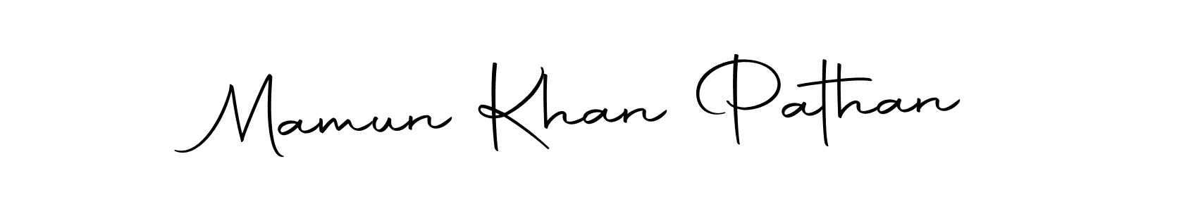 Use a signature maker to create a handwritten signature online. With this signature software, you can design (Autography-DOLnW) your own signature for name Mamun Khan Pathan. Mamun Khan Pathan signature style 10 images and pictures png