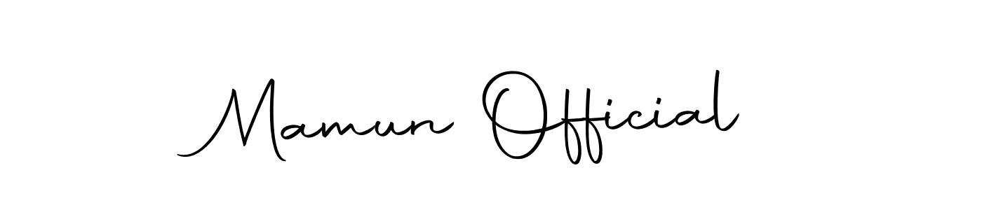 It looks lik you need a new signature style for name Mamun Official. Design unique handwritten (Autography-DOLnW) signature with our free signature maker in just a few clicks. Mamun Official signature style 10 images and pictures png