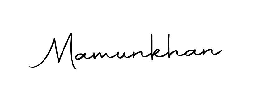 Design your own signature with our free online signature maker. With this signature software, you can create a handwritten (Autography-DOLnW) signature for name Mamunkhan. Mamunkhan signature style 10 images and pictures png