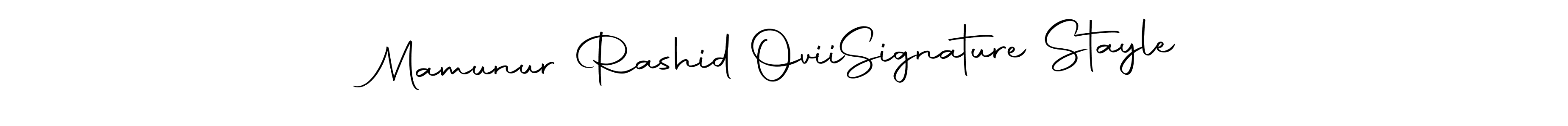 Make a beautiful signature design for name Mamunur Rashid Ovii  Signature Stayle. Use this online signature maker to create a handwritten signature for free. Mamunur Rashid Ovii  Signature Stayle signature style 10 images and pictures png