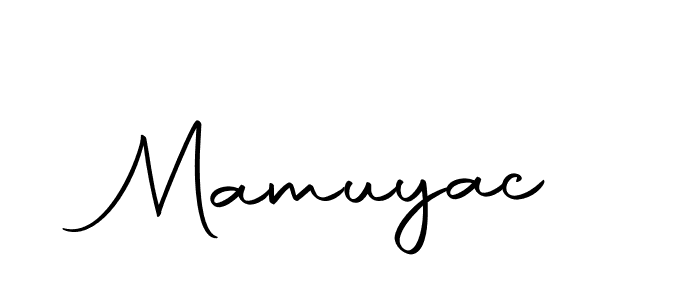 Use a signature maker to create a handwritten signature online. With this signature software, you can design (Autography-DOLnW) your own signature for name Mamuyac. Mamuyac signature style 10 images and pictures png