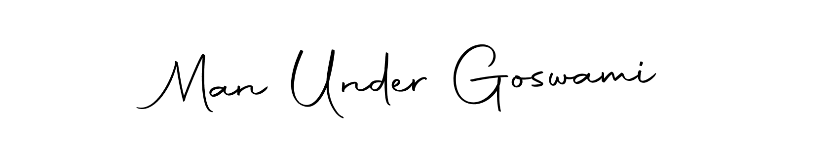 Make a beautiful signature design for name Man Under Goswami. Use this online signature maker to create a handwritten signature for free. Man Under Goswami signature style 10 images and pictures png