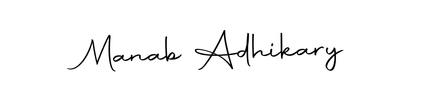 How to make Manab Adhikary signature? Autography-DOLnW is a professional autograph style. Create handwritten signature for Manab Adhikary name. Manab Adhikary signature style 10 images and pictures png