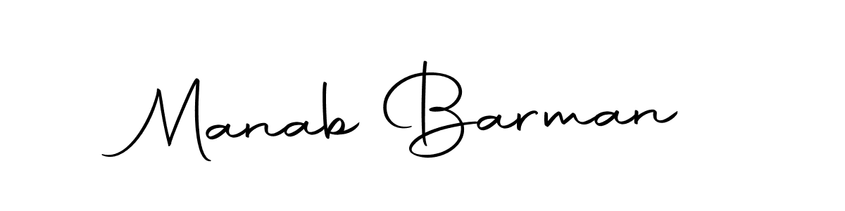 Use a signature maker to create a handwritten signature online. With this signature software, you can design (Autography-DOLnW) your own signature for name Manab Barman. Manab Barman signature style 10 images and pictures png