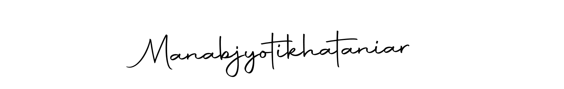 How to make Manabjyotikhataniar signature? Autography-DOLnW is a professional autograph style. Create handwritten signature for Manabjyotikhataniar name. Manabjyotikhataniar signature style 10 images and pictures png