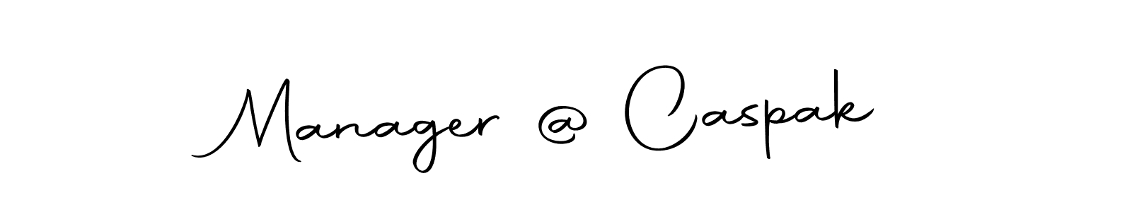 Use a signature maker to create a handwritten signature online. With this signature software, you can design (Autography-DOLnW) your own signature for name Manager @ Caspak. Manager @ Caspak signature style 10 images and pictures png