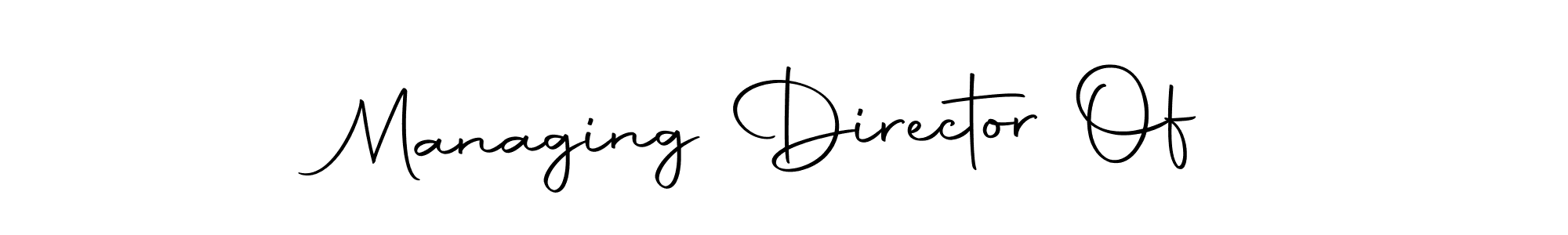 How to make Managing Director Of signature? Autography-DOLnW is a professional autograph style. Create handwritten signature for Managing Director Of name. Managing Director Of signature style 10 images and pictures png