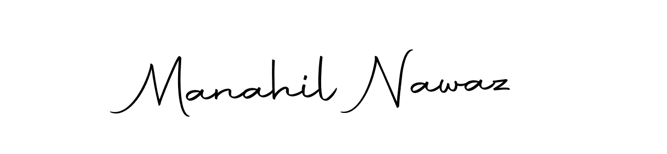 Manahil Nawaz stylish signature style. Best Handwritten Sign (Autography-DOLnW) for my name. Handwritten Signature Collection Ideas for my name Manahil Nawaz. Manahil Nawaz signature style 10 images and pictures png