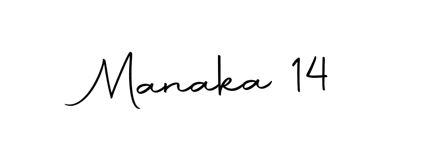 How to make Manaka 14 name signature. Use Autography-DOLnW style for creating short signs online. This is the latest handwritten sign. Manaka 14 signature style 10 images and pictures png