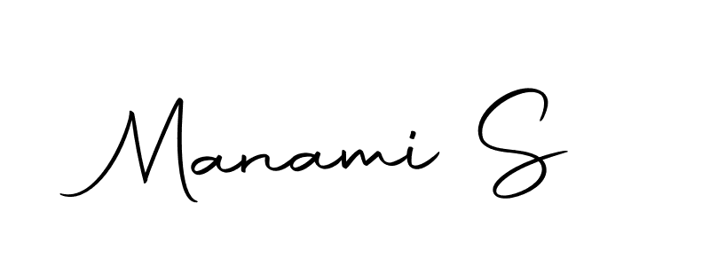 You should practise on your own different ways (Autography-DOLnW) to write your name (Manami S) in signature. don't let someone else do it for you. Manami S signature style 10 images and pictures png