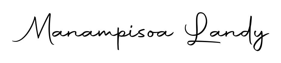 Create an unforgettable impression when signing with Manampisoa Landy name styled in Autography-DOLnW typography. 100% free online generator. Manampisoa Landy signature style 10 images and pictures png