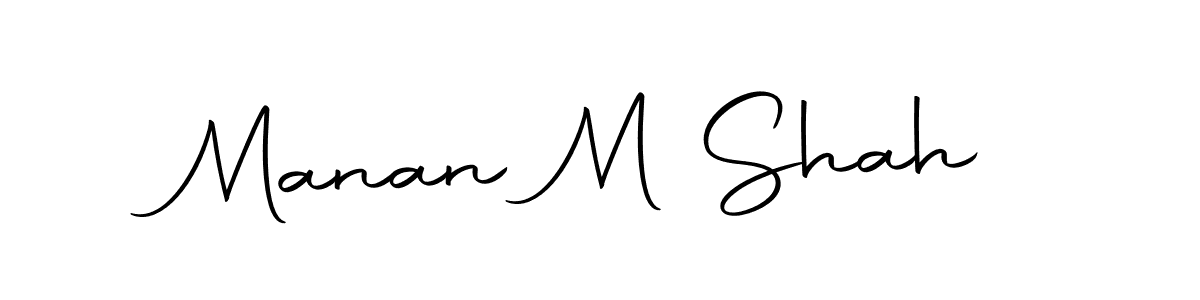 Make a short Manan M Shah signature style. Manage your documents anywhere anytime using Autography-DOLnW. Create and add eSignatures, submit forms, share and send files easily. Manan M Shah signature style 10 images and pictures png