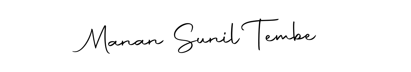 The best way (Autography-DOLnW) to make a short signature is to pick only two or three words in your name. The name Manan Sunil Tembe include a total of six letters. For converting this name. Manan Sunil Tembe signature style 10 images and pictures png