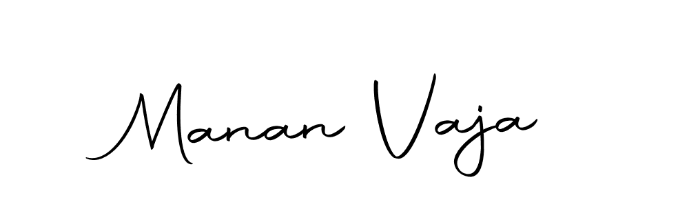 Create a beautiful signature design for name Manan Vaja. With this signature (Autography-DOLnW) fonts, you can make a handwritten signature for free. Manan Vaja signature style 10 images and pictures png