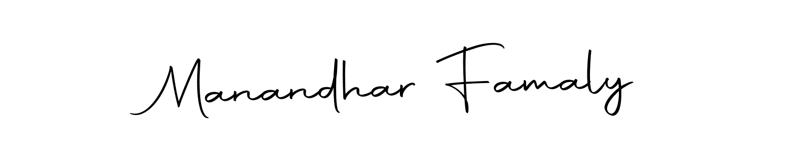 The best way (Autography-DOLnW) to make a short signature is to pick only two or three words in your name. The name Manandhar Famaly include a total of six letters. For converting this name. Manandhar Famaly signature style 10 images and pictures png