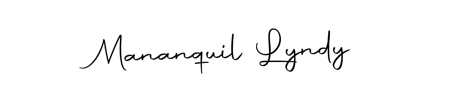 Also we have Mananquil Lyndy name is the best signature style. Create professional handwritten signature collection using Autography-DOLnW autograph style. Mananquil Lyndy signature style 10 images and pictures png