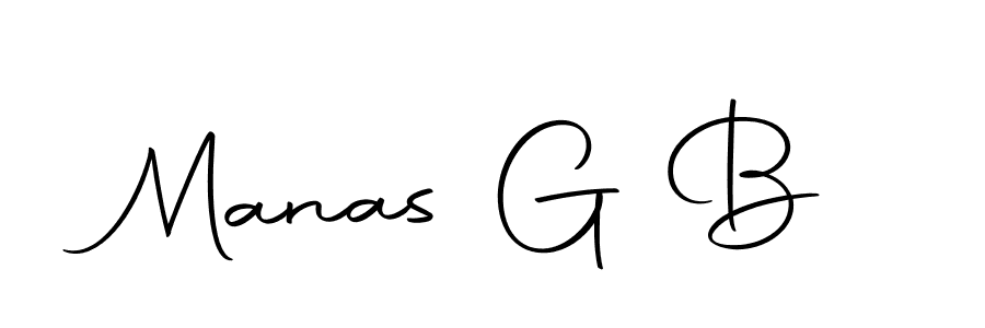 Make a beautiful signature design for name Manas G B. With this signature (Autography-DOLnW) style, you can create a handwritten signature for free. Manas G B signature style 10 images and pictures png