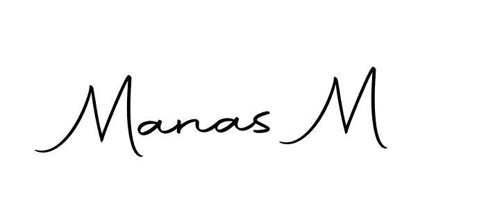 Create a beautiful signature design for name Manas M. With this signature (Autography-DOLnW) fonts, you can make a handwritten signature for free. Manas M signature style 10 images and pictures png