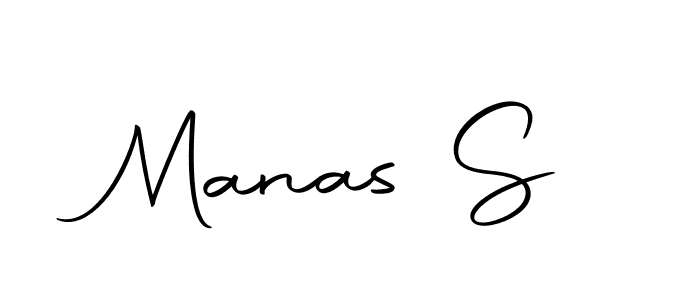 Design your own signature with our free online signature maker. With this signature software, you can create a handwritten (Autography-DOLnW) signature for name Manas S. Manas S signature style 10 images and pictures png