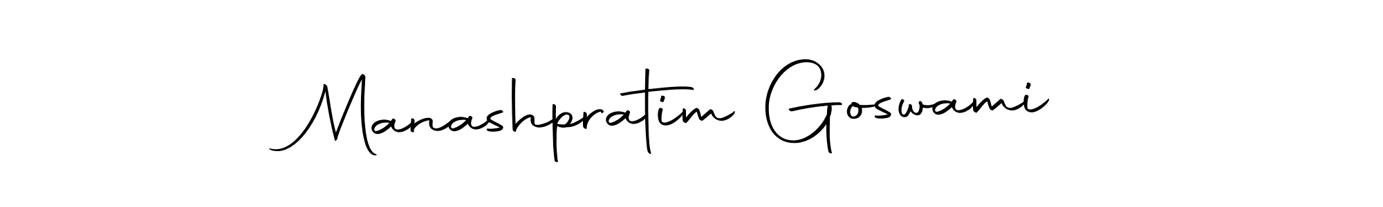 Use a signature maker to create a handwritten signature online. With this signature software, you can design (Autography-DOLnW) your own signature for name Manashpratim Goswami. Manashpratim Goswami signature style 10 images and pictures png