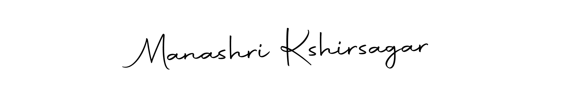 How to make Manashri Kshirsagar name signature. Use Autography-DOLnW style for creating short signs online. This is the latest handwritten sign. Manashri Kshirsagar signature style 10 images and pictures png