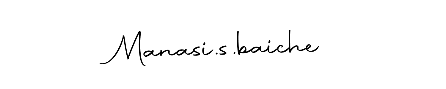 Make a beautiful signature design for name Manasi.s.baiche. With this signature (Autography-DOLnW) style, you can create a handwritten signature for free. Manasi.s.baiche signature style 10 images and pictures png